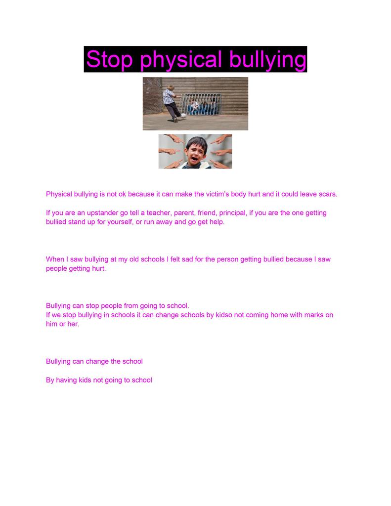 Anti-Bullying Poster