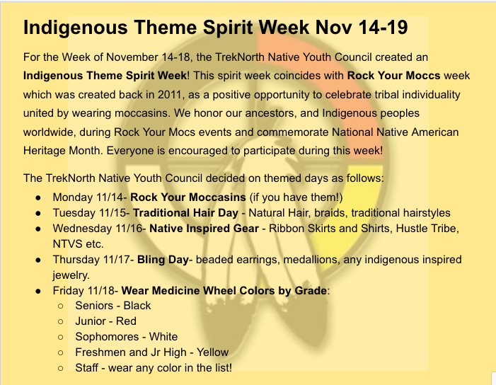 Indigenous Spirit Week 2022